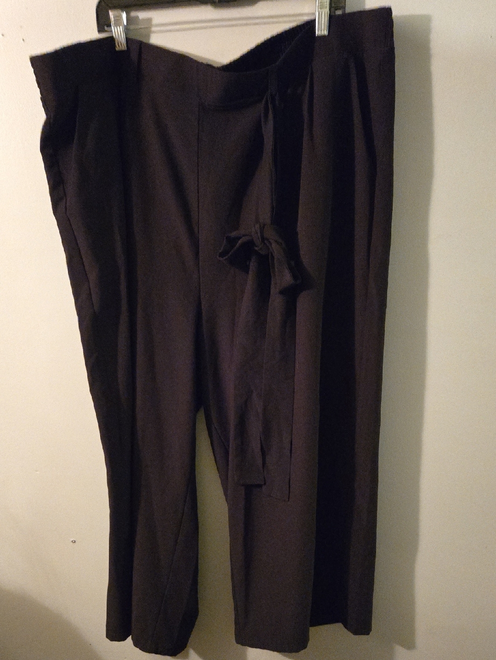 torrid Black Wide-Leg Tie Waist Pants
